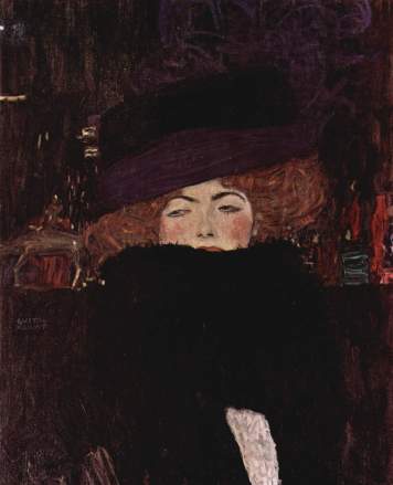 G. Klimt, Lady with Hat and Featherboa, 1909 3