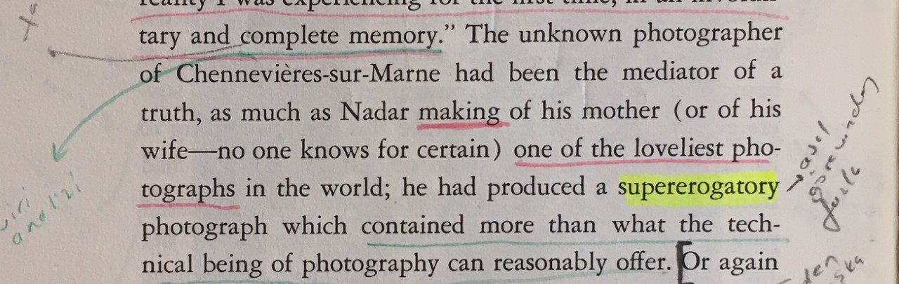Camera Lucida, Reflections on Photography, Roland Barthes, Translated by Richard Howard, Hill and Wang, 1982._28